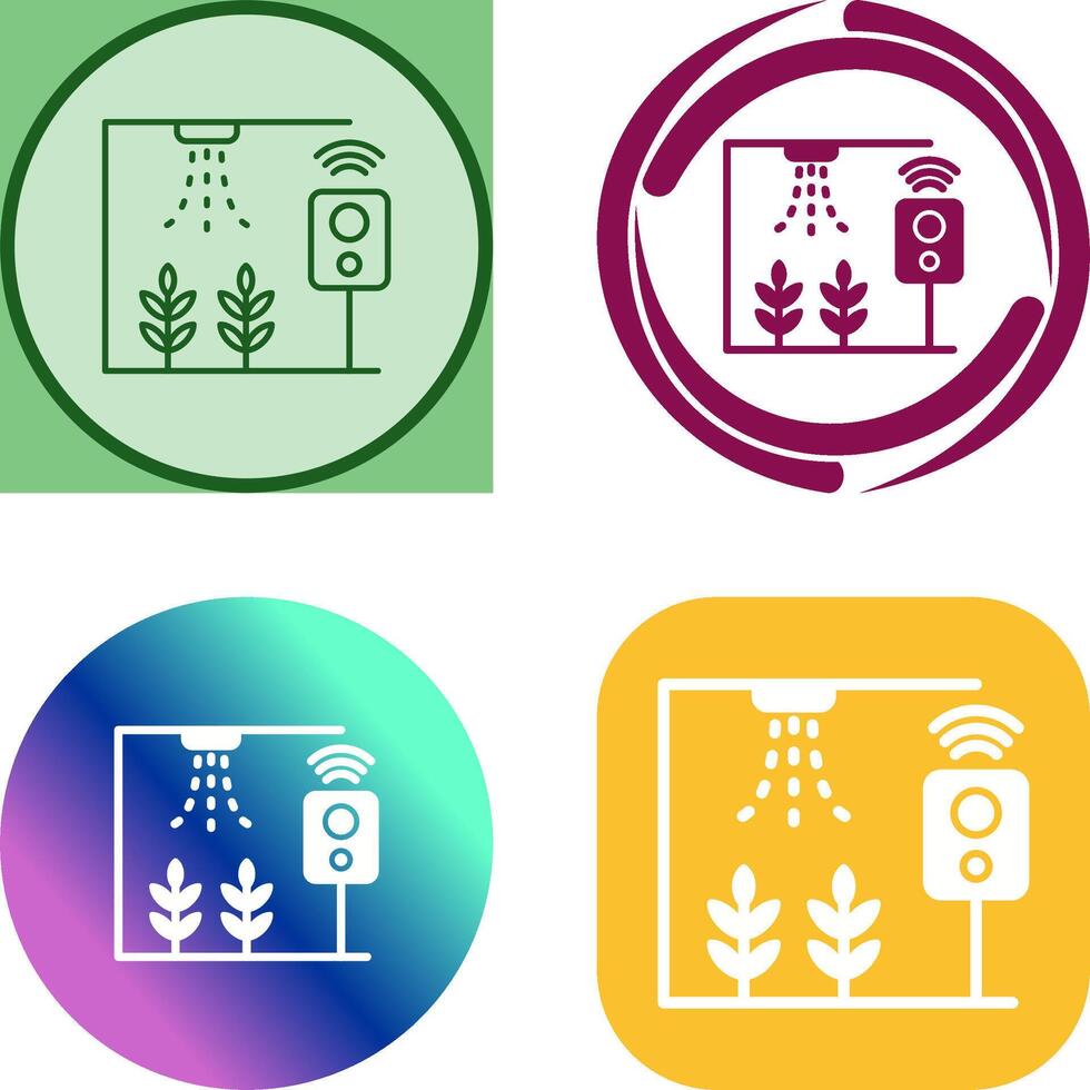 Smart Farm Icon Design vector