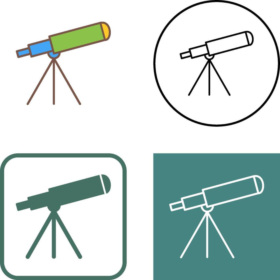 Telescope Icon Design vector