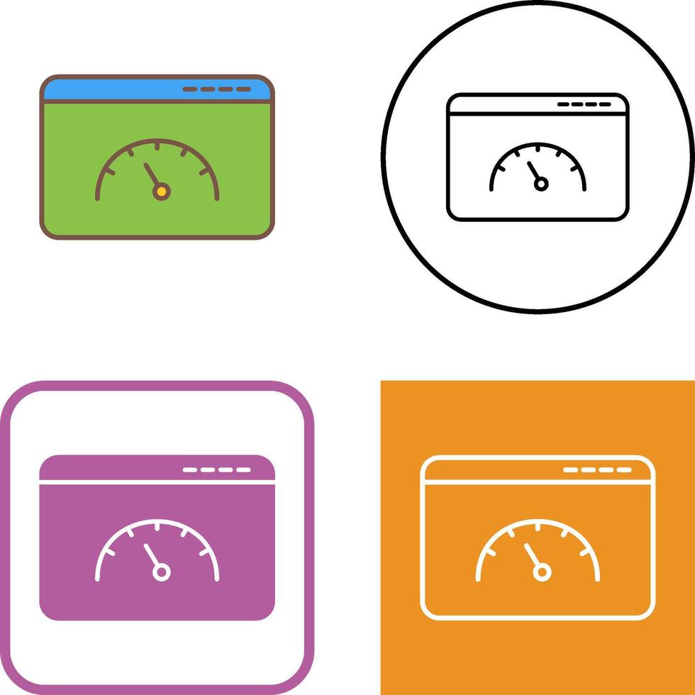 Page Speed Icon Design vector