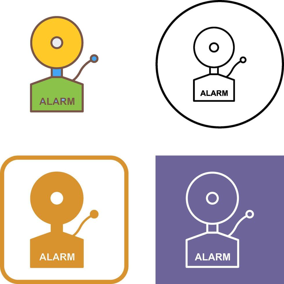 Alarms Icon Design vector