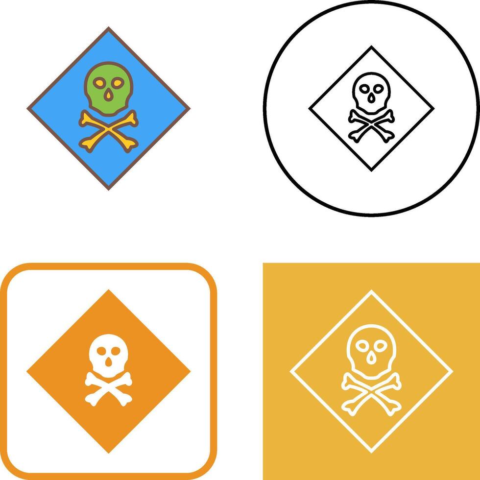 Poisonous Gas Icon Design vector