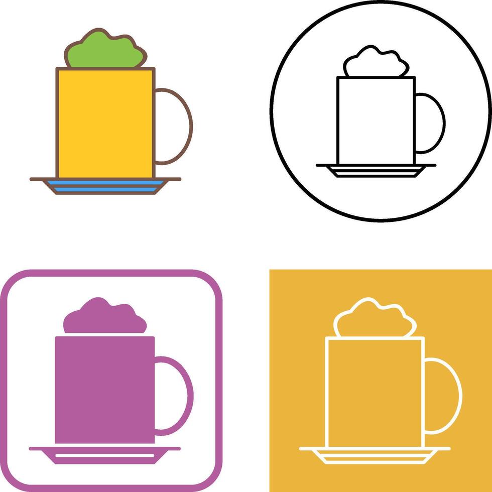 Cappucino Icon Design vector