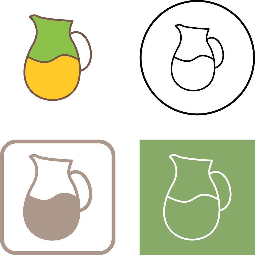 Milk Jug Icon Design vector