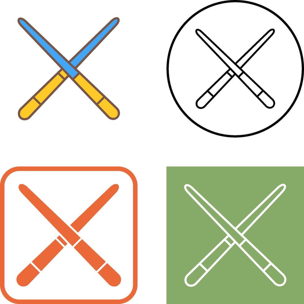 Pool Cue Icon Design vector