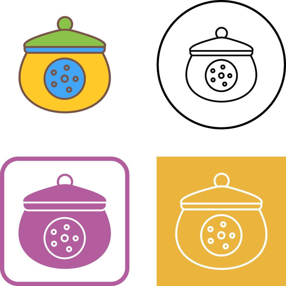 Cookie Jar Icon Design vector