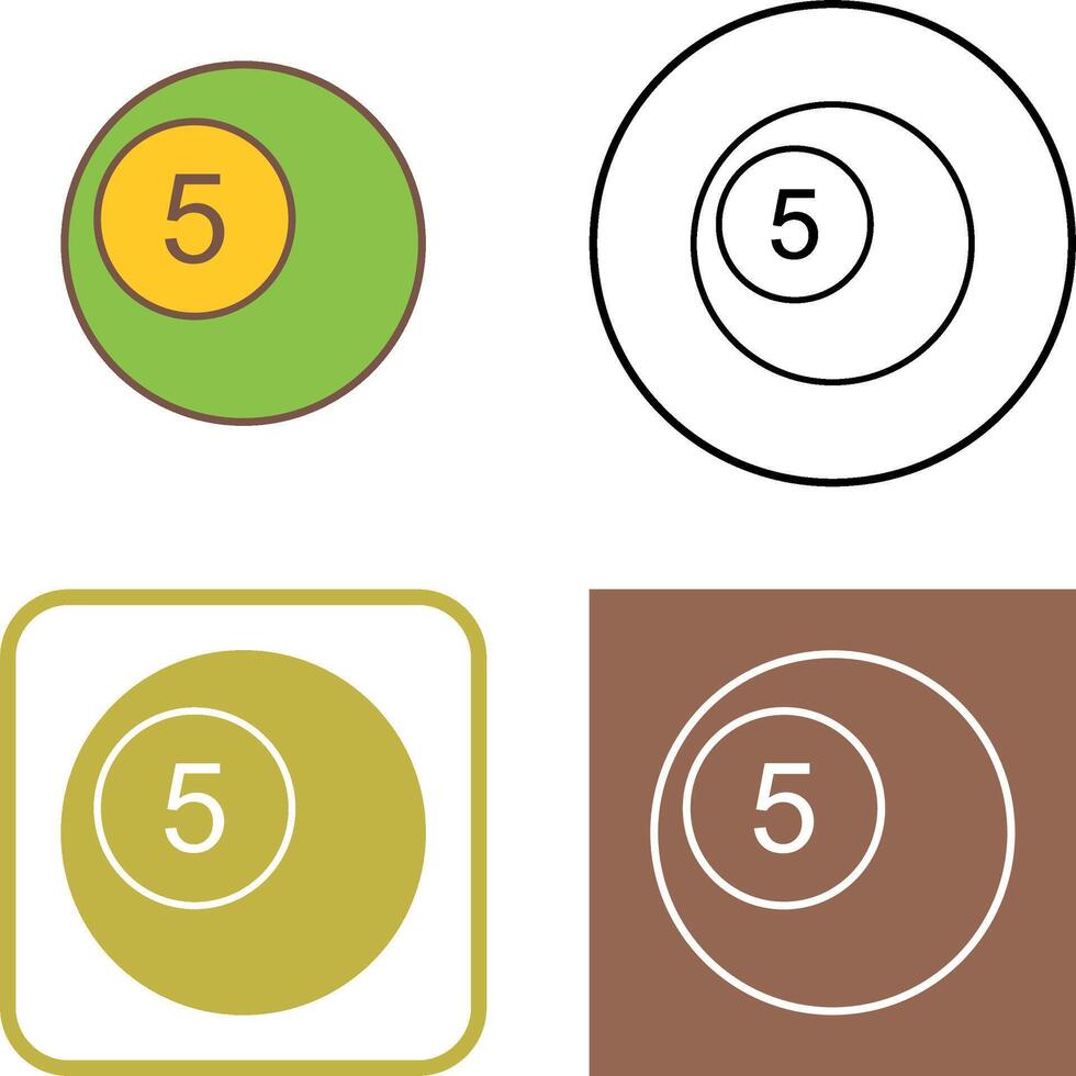 Pool Balls Icon Design vector