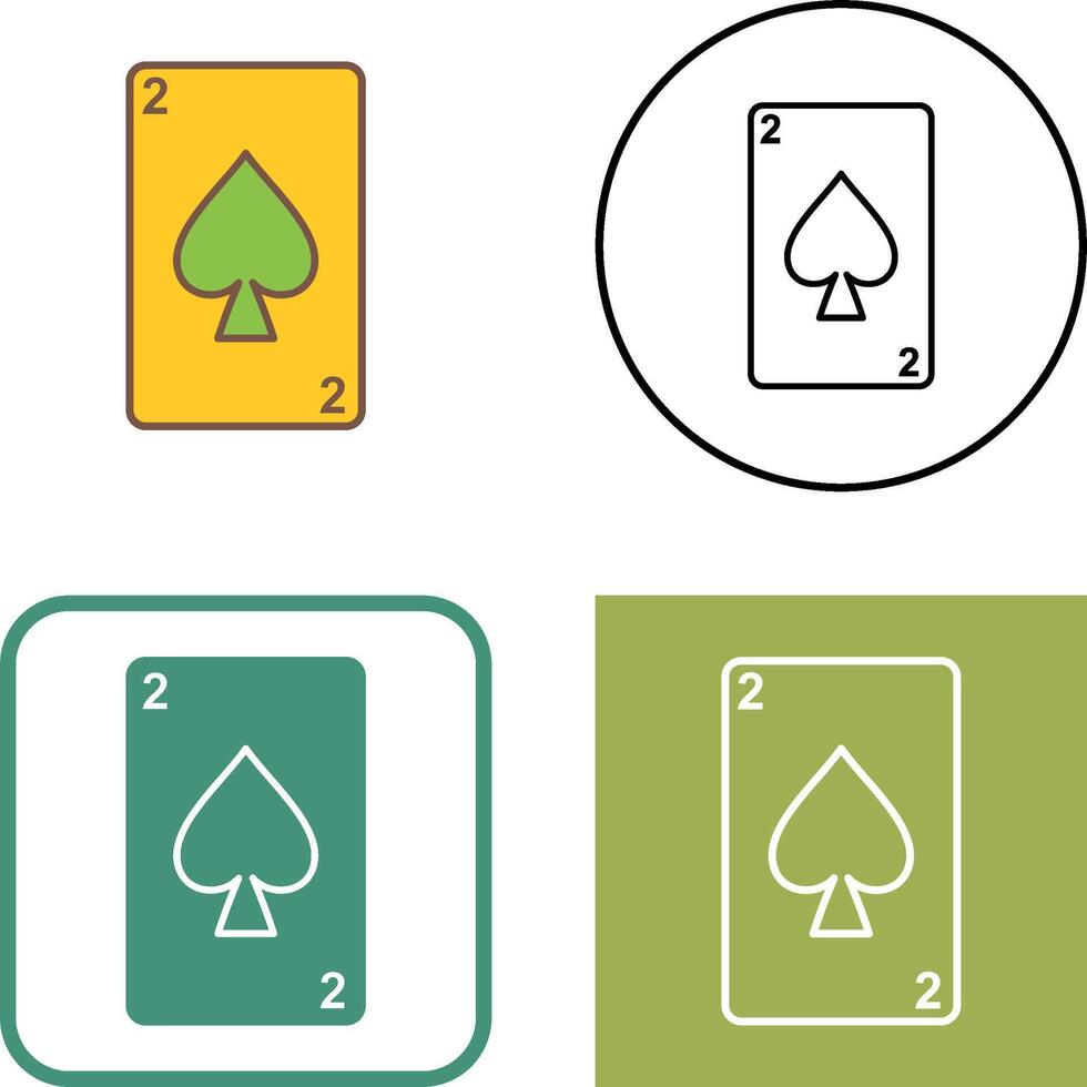 Spades Card Icon Design vector