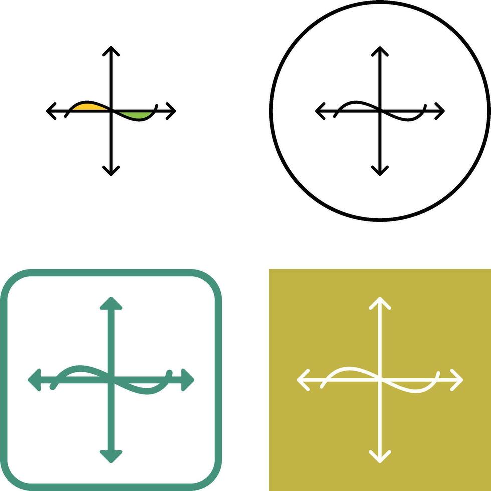 Unique Graph Icon Design vector