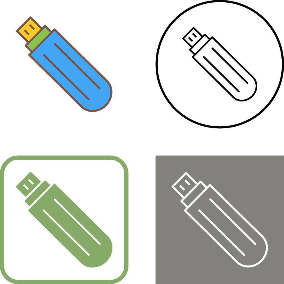 Unique USB Drive Icon Design vector