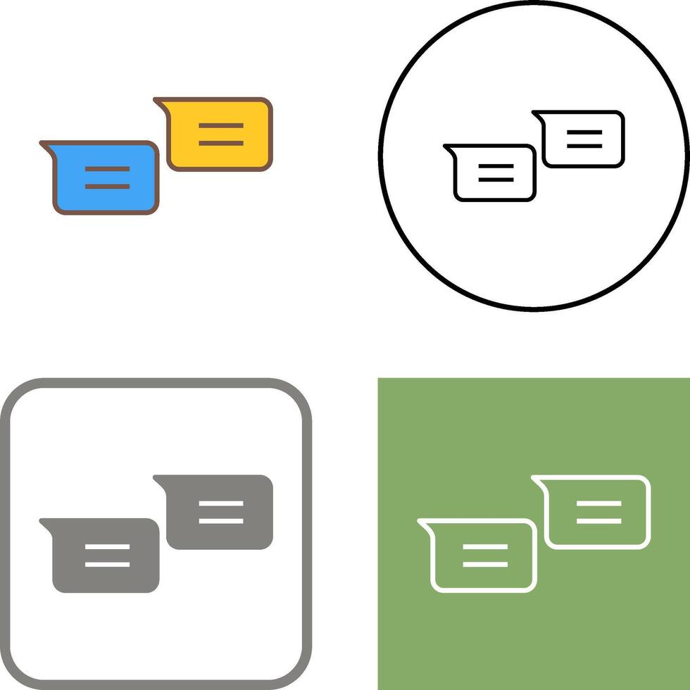 Unique Messages Icon Design vector