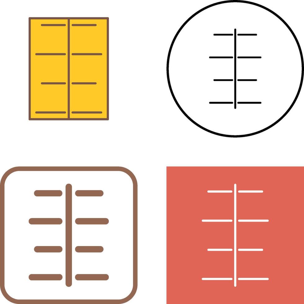 Unique Center Align Icon Design vector