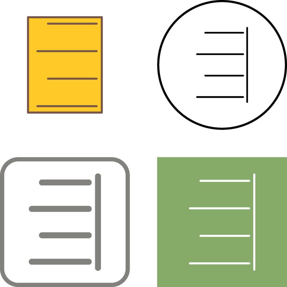 Unique Right Align Icon Design vector