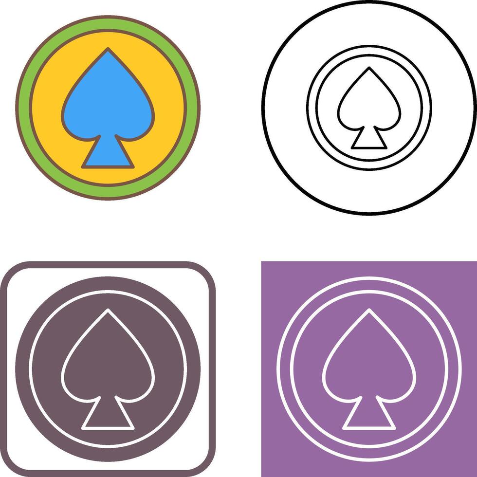 Unique Spade Icon Design vector