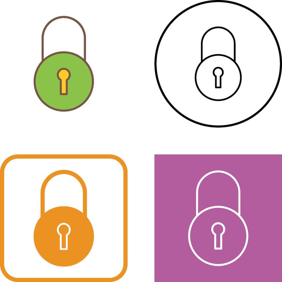 Unique Closed Access Icon Design vector