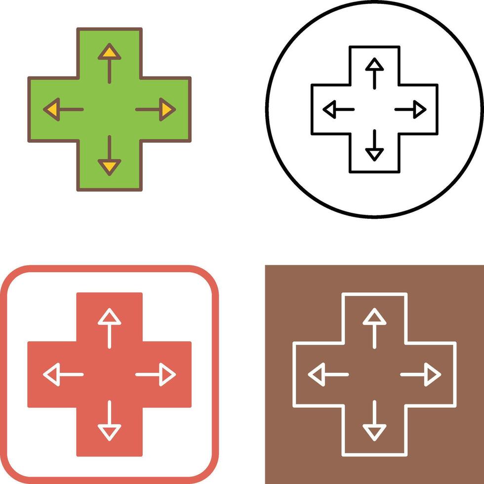 Unique Direction Keys Icon Design vector