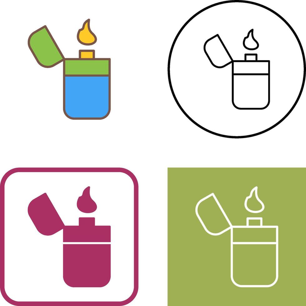 Unique Lighter Icon Design vector