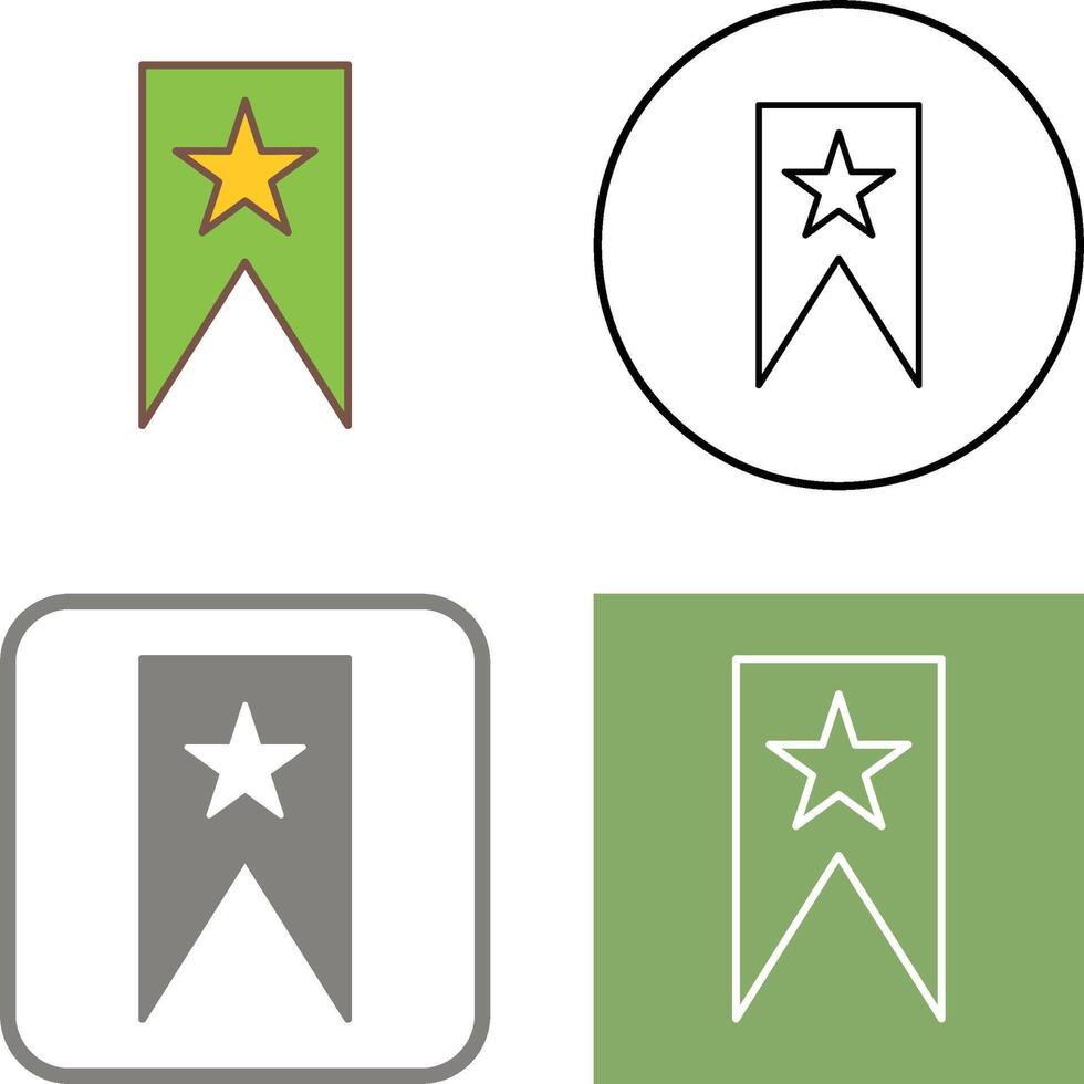 Unique Bookmarking Services Icon Design vector