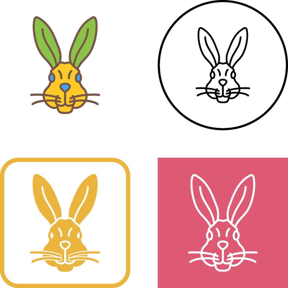 Rabbit Icon Design vector