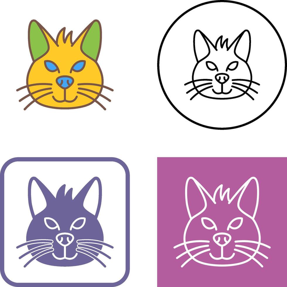Cat Icon Design vector