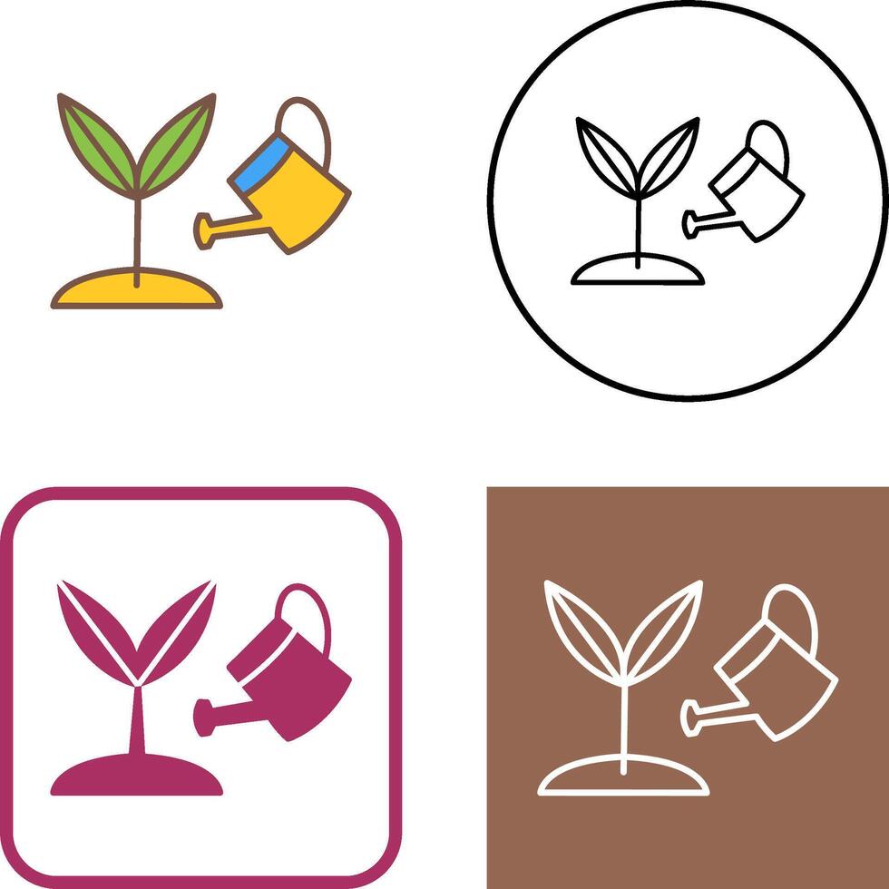 Growing Plant Icon Design vector