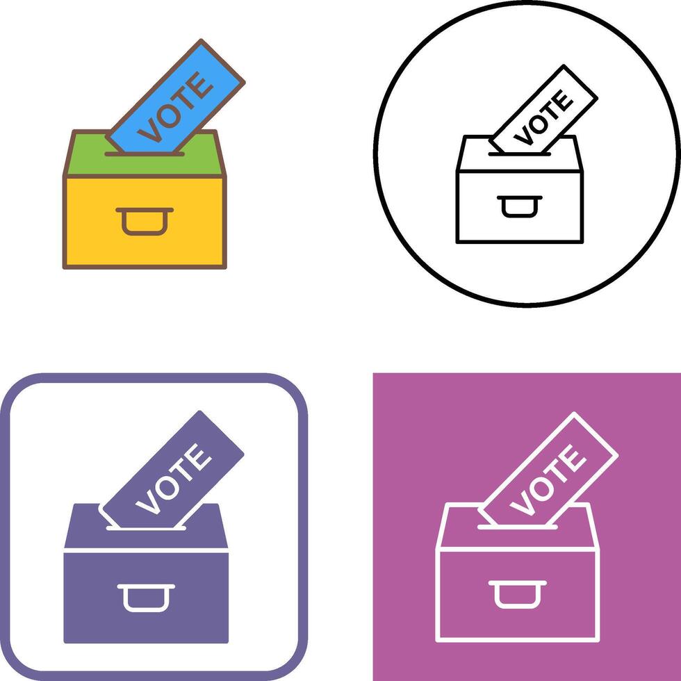 Casting Vote Icon Design vector