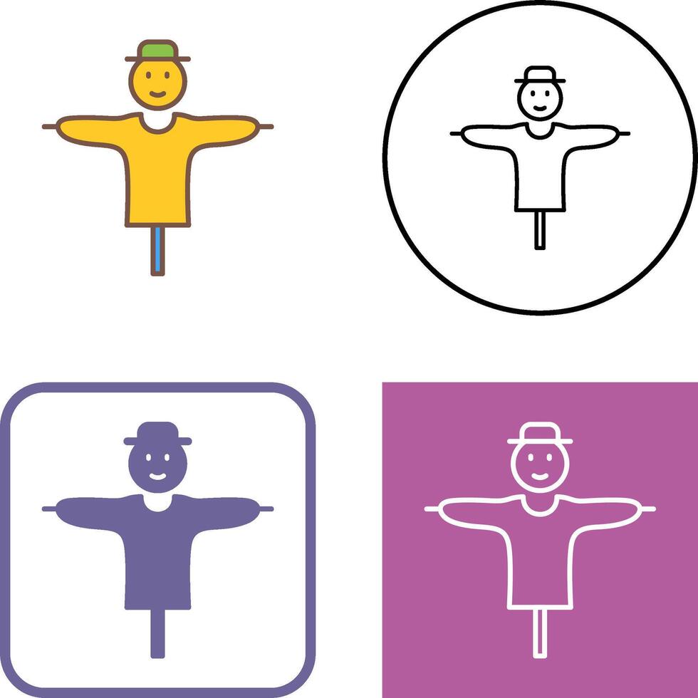 Scare Crow Icon Design vector