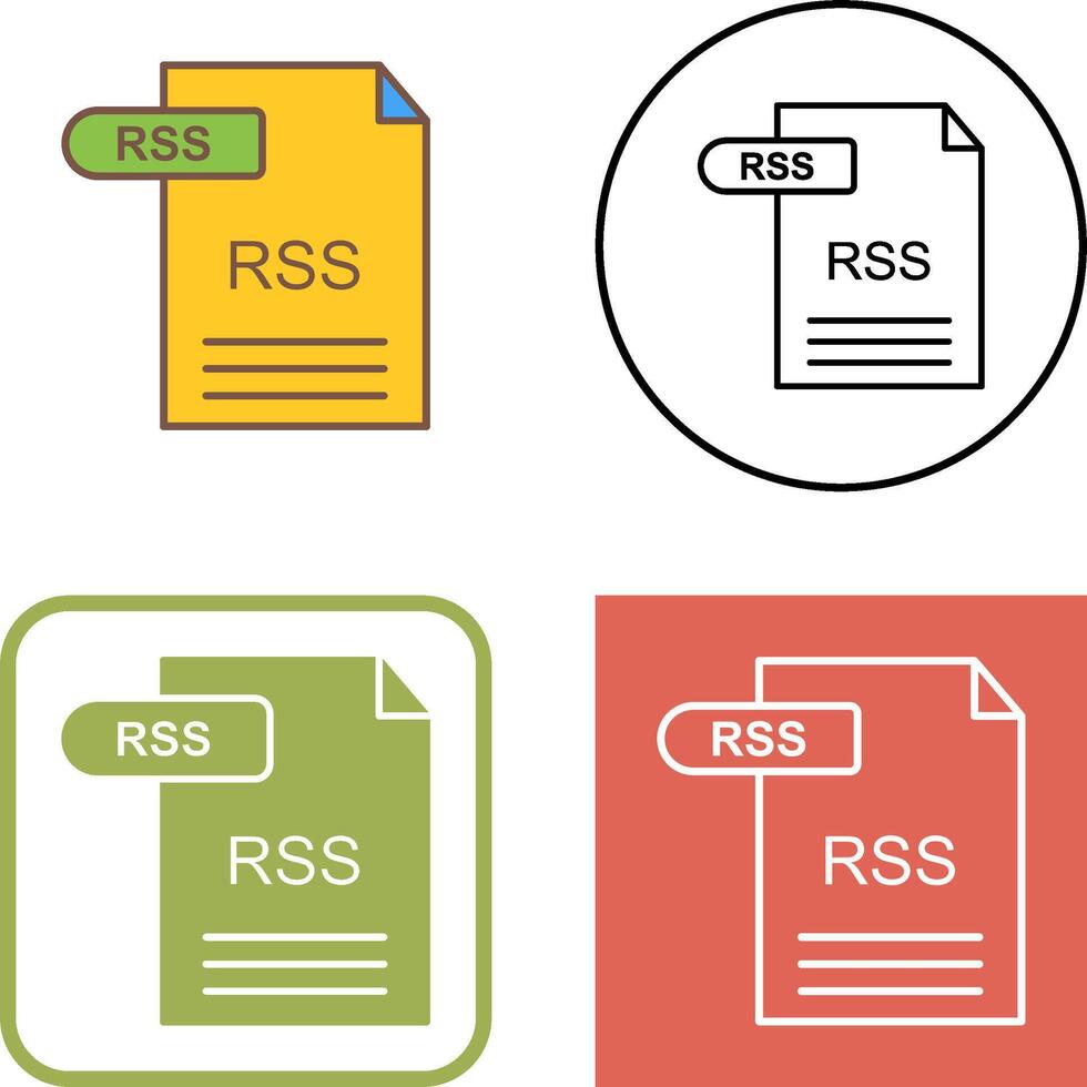 RSS Icon Design vector