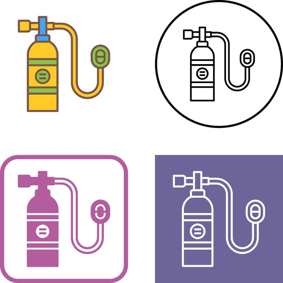 Oxygen Tank Icon Design vector
