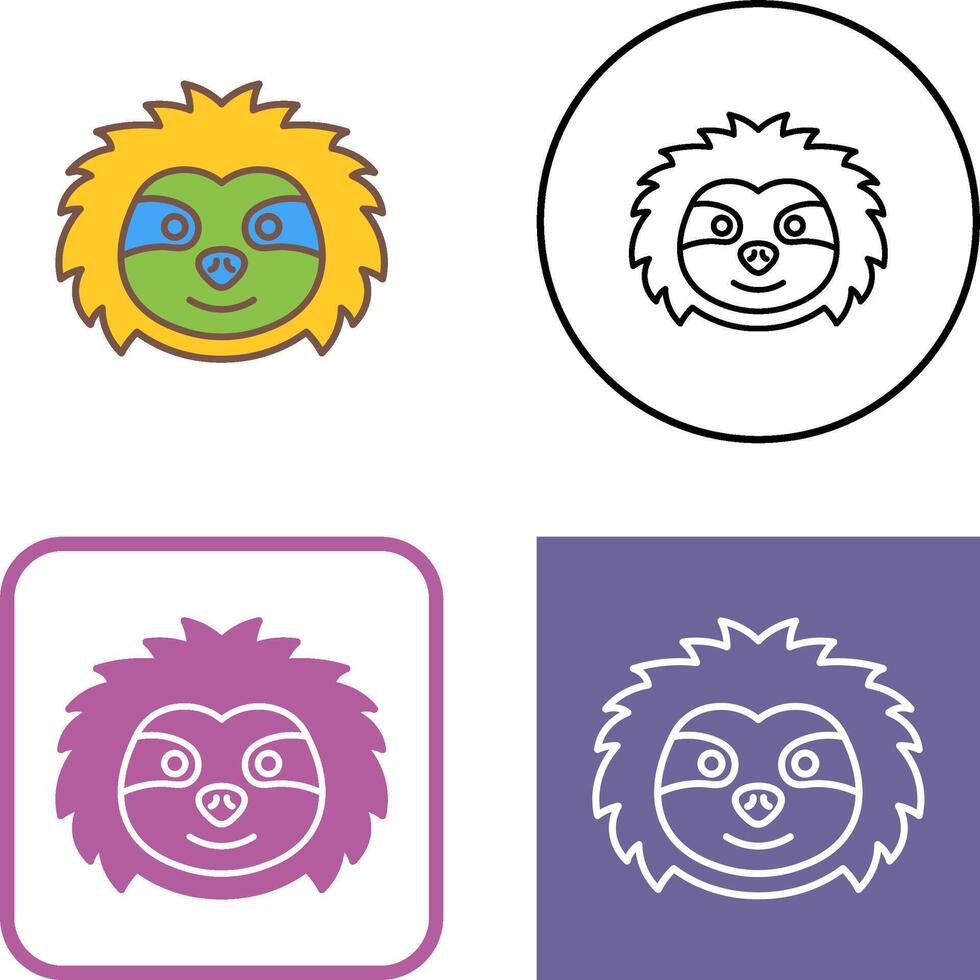 Sloth Icon Design vector