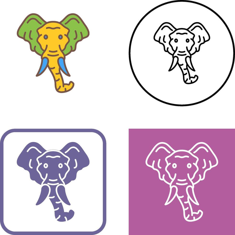 Eleplant Icon Design vector