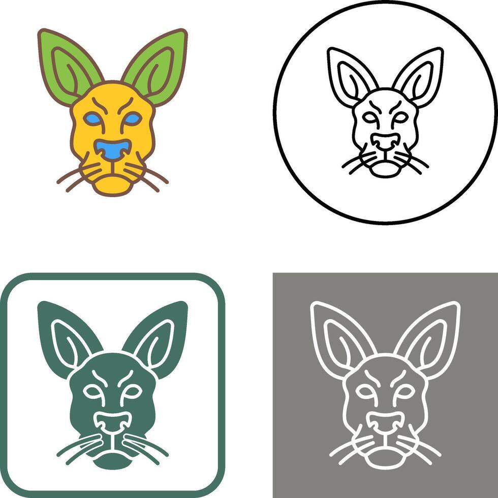Kangaroo Icon Design vector
