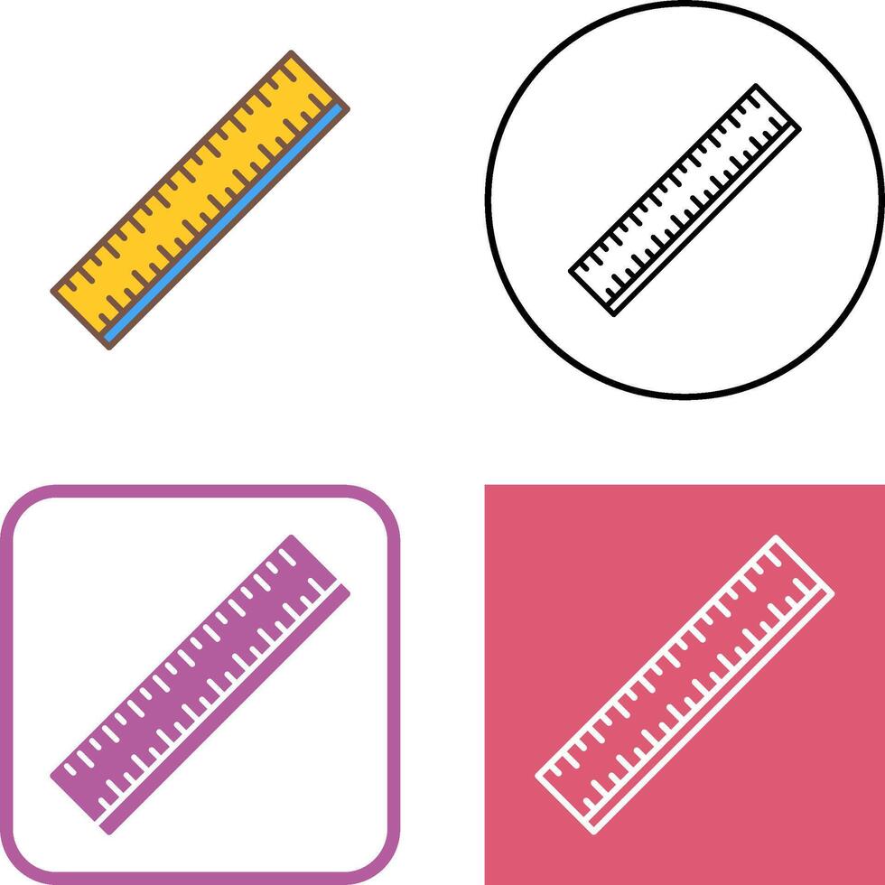 Ruler Icon Design vector