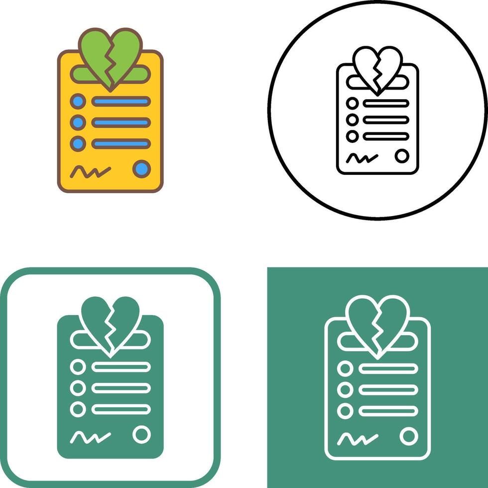 Divorce Icon Design vector