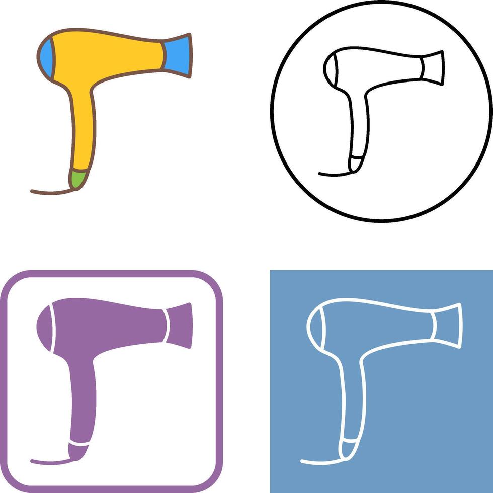 Hair Dryer Icon Design vector