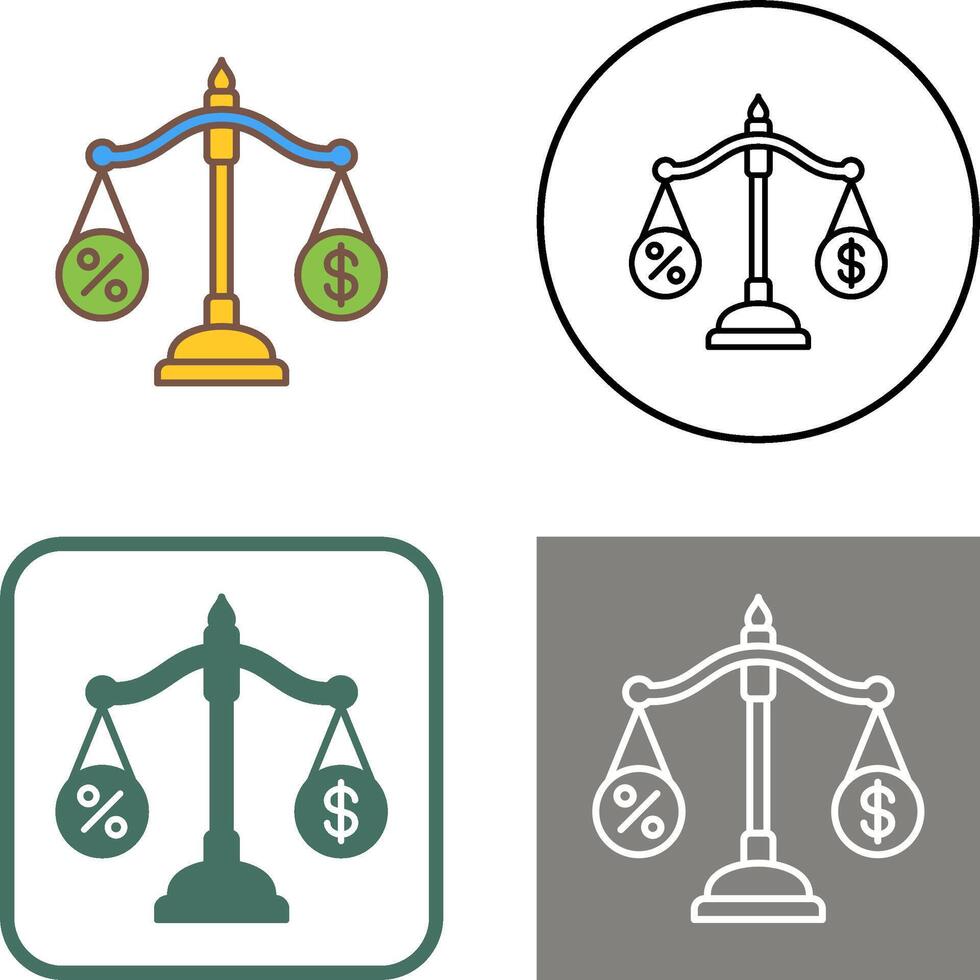 Scale Icon Design vector