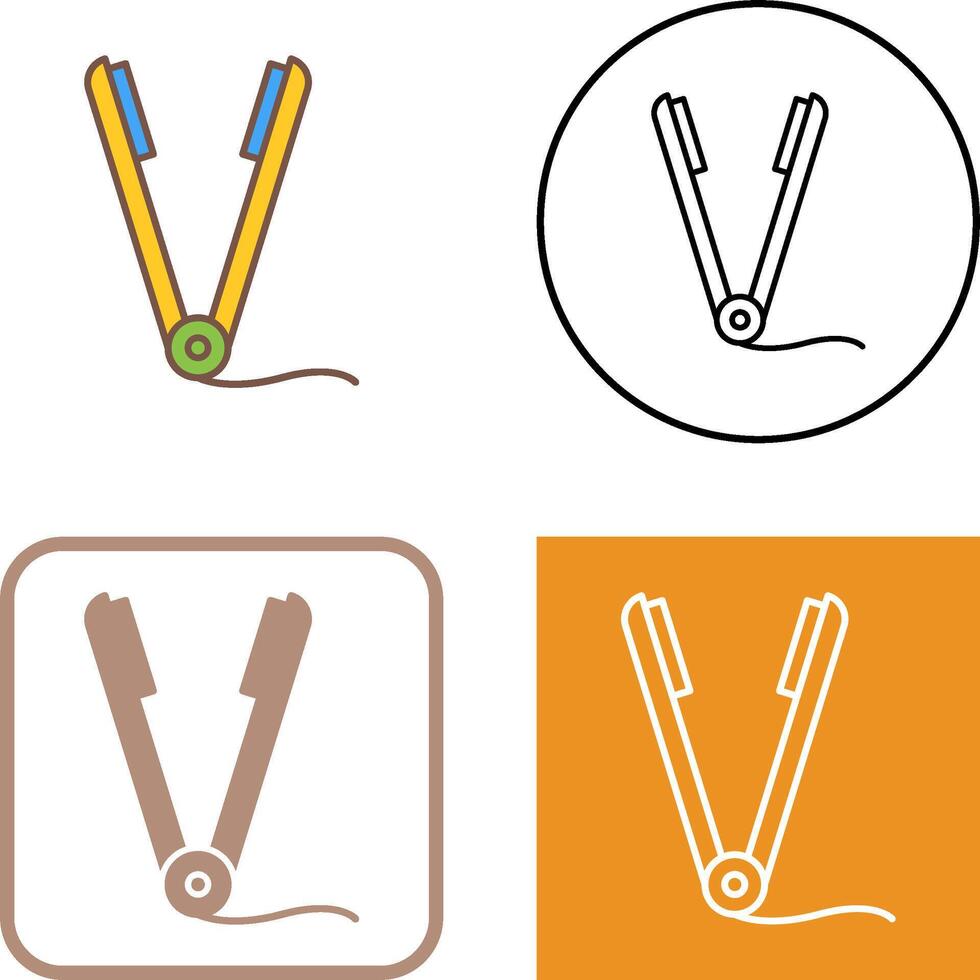 Straightener Icon Design vector