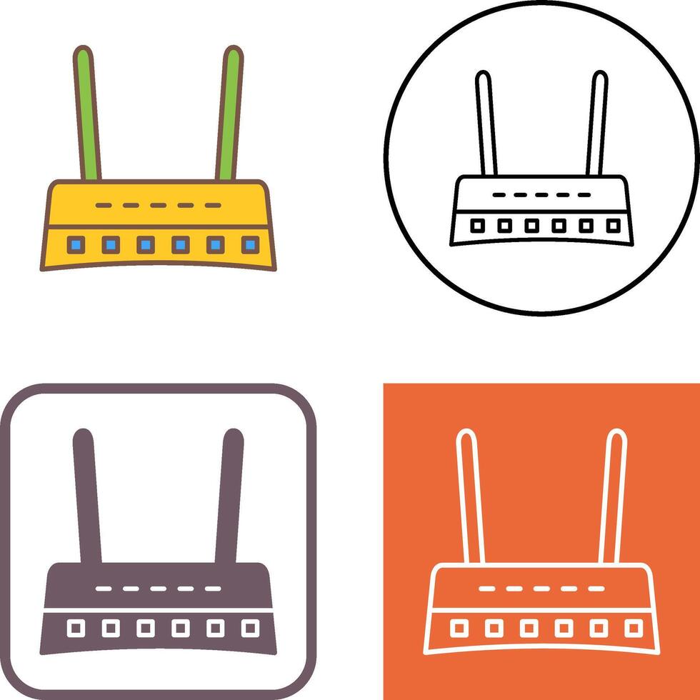 Router Icon Design vector