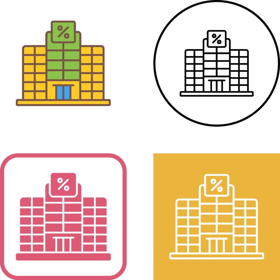 Building Icon Design vector