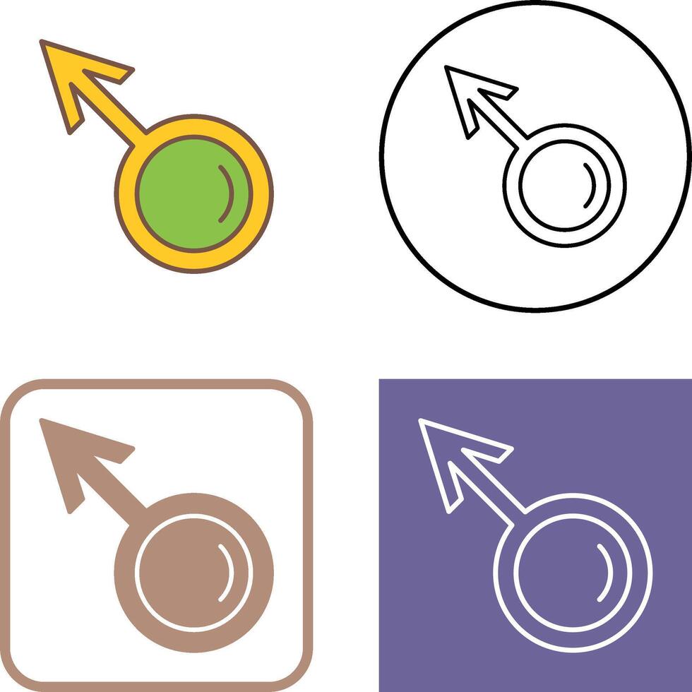 diseño de icono masculino vector