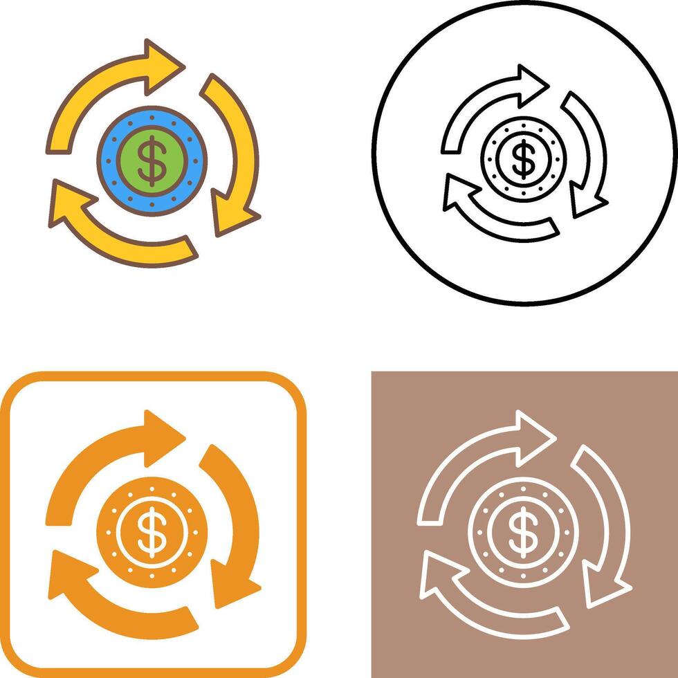 Turnover Icon Design vector