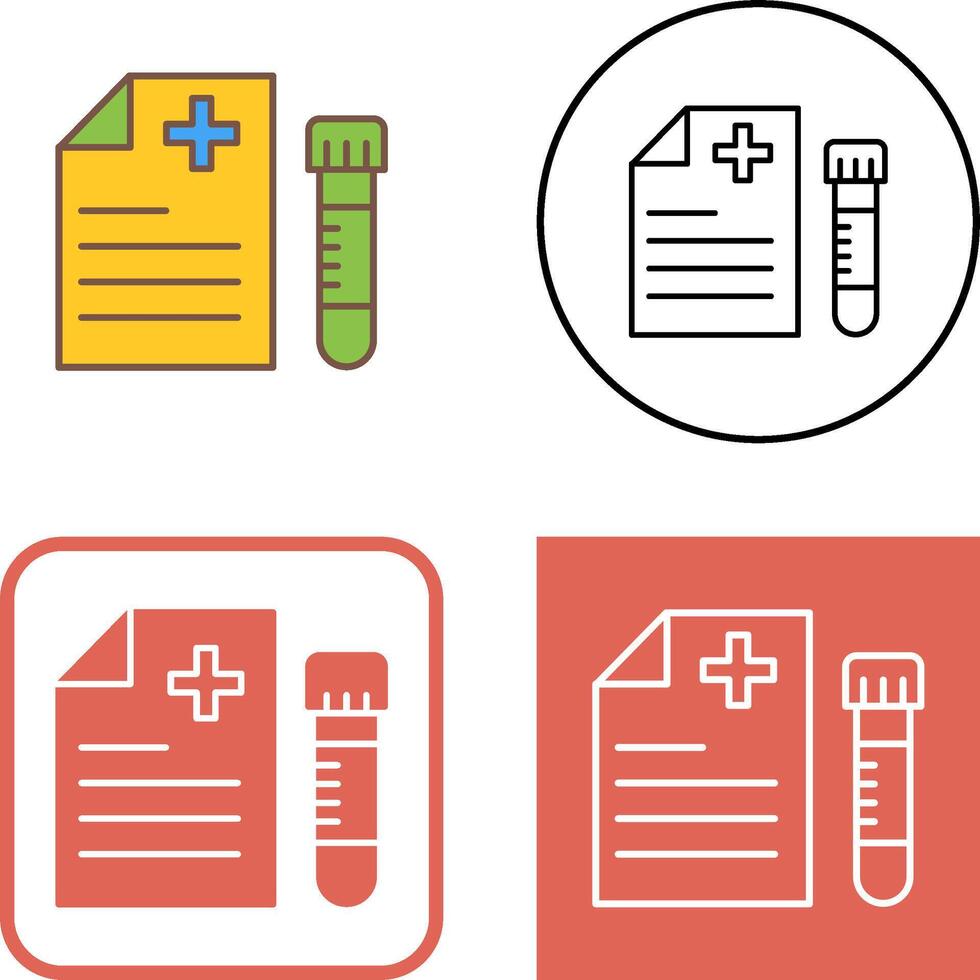 Blood Test Icon Design vector