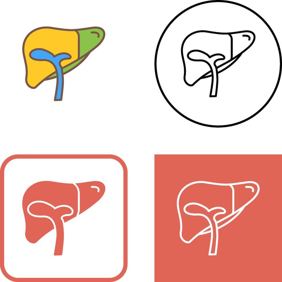 Liver Icon Design vector