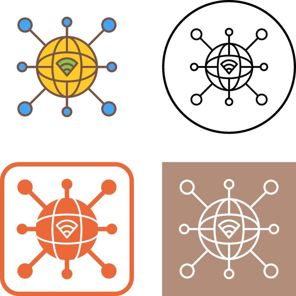 Internet Icon Design vector