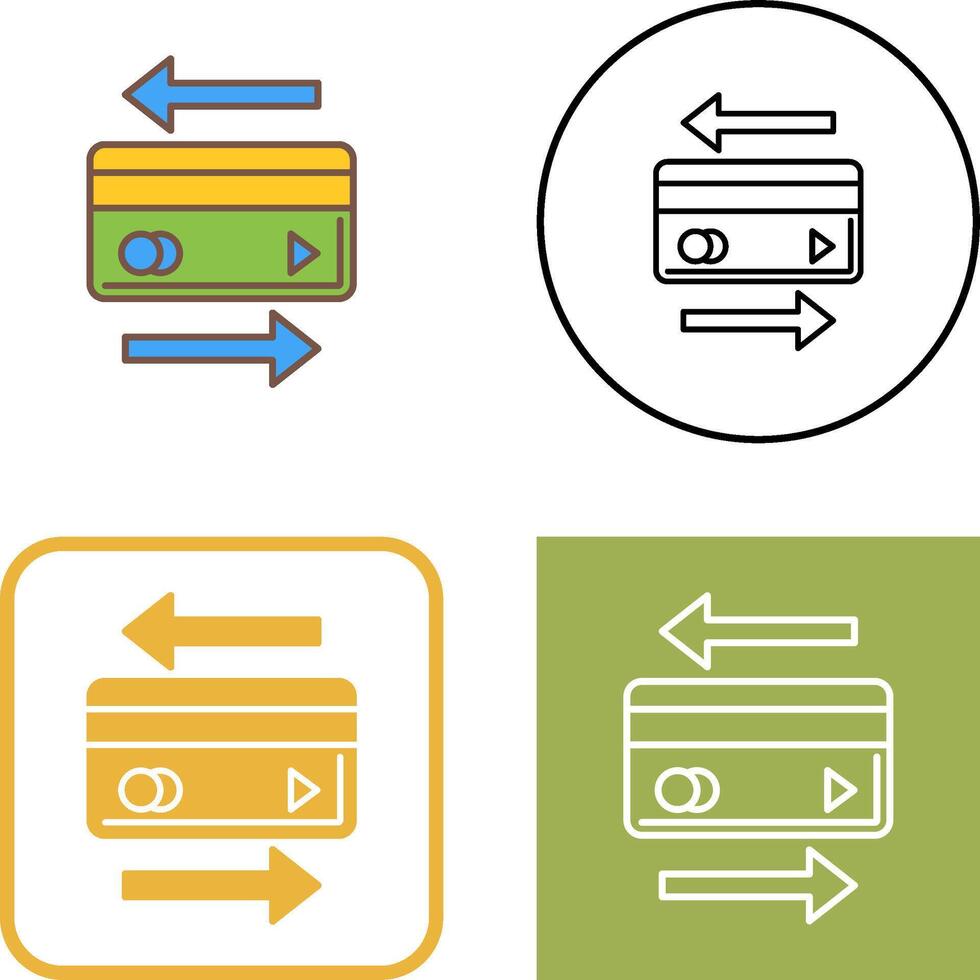 Transaction Icon Design vector