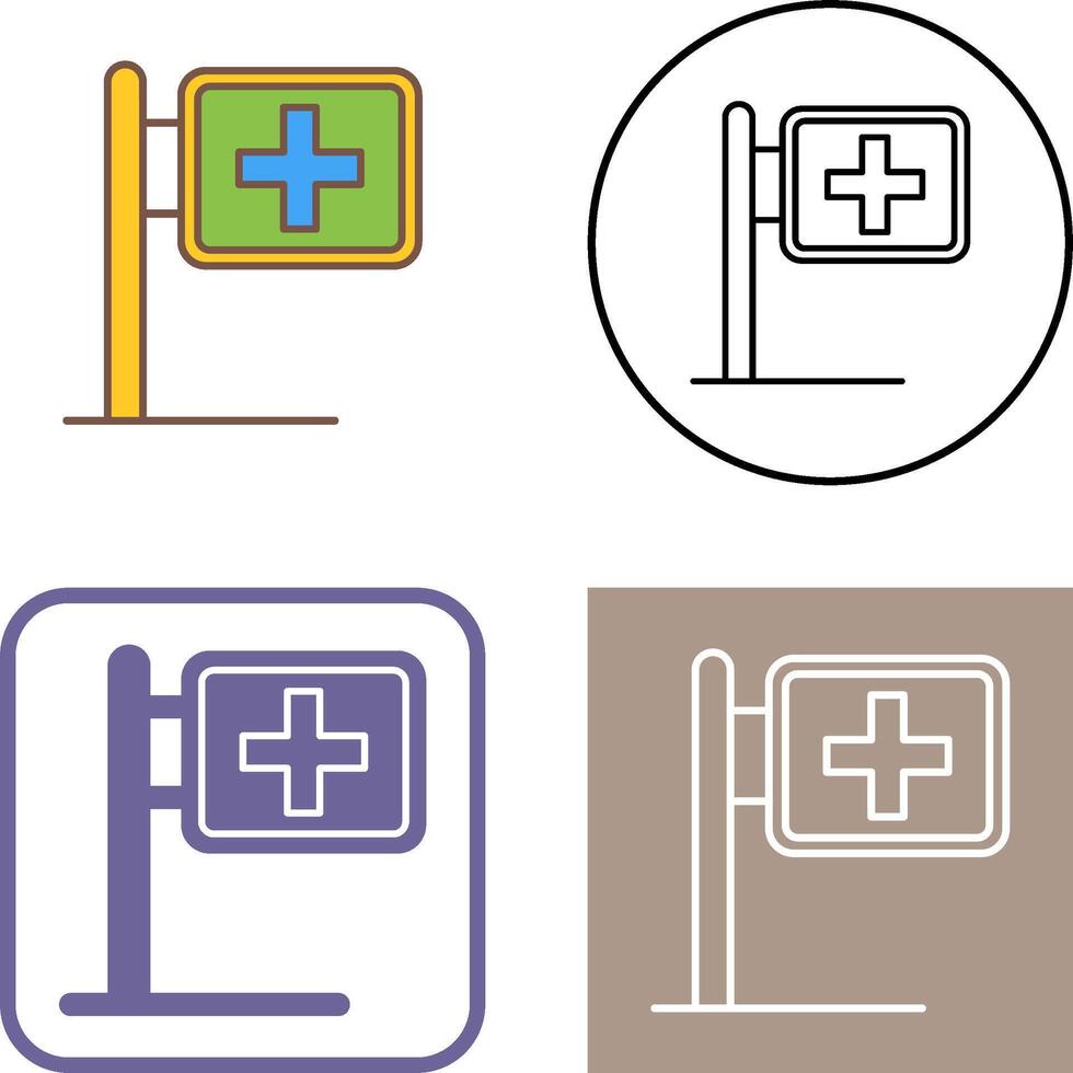 Signboard Icon Design vector