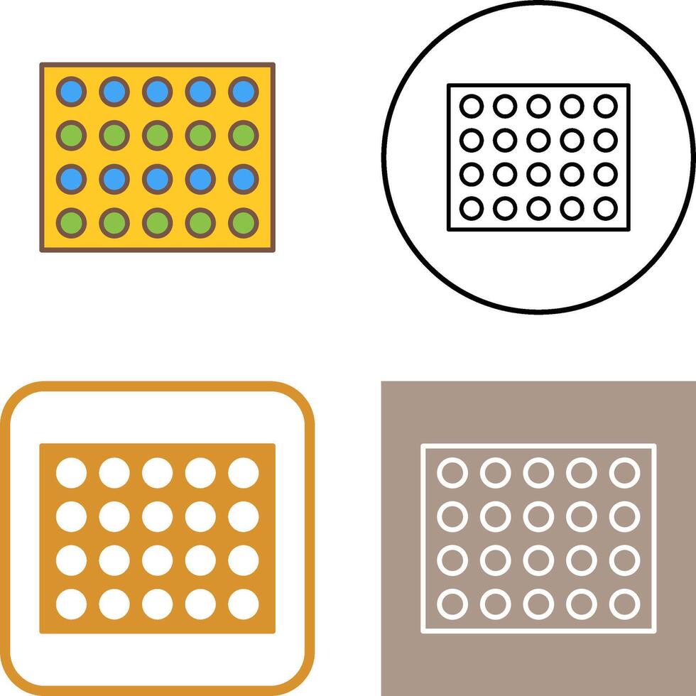 Colored Palette Icon Design vector