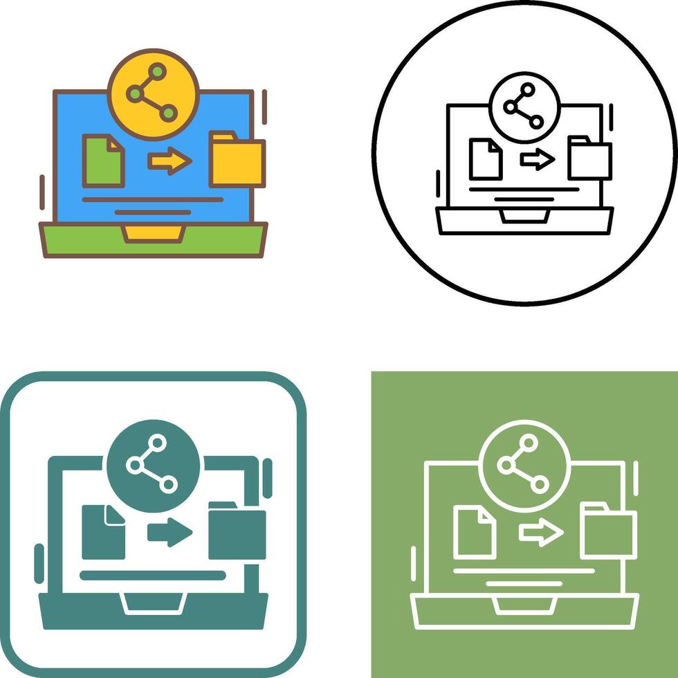 File Share Icon Design vector
