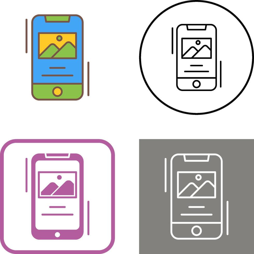 Gallery Icon Design vector