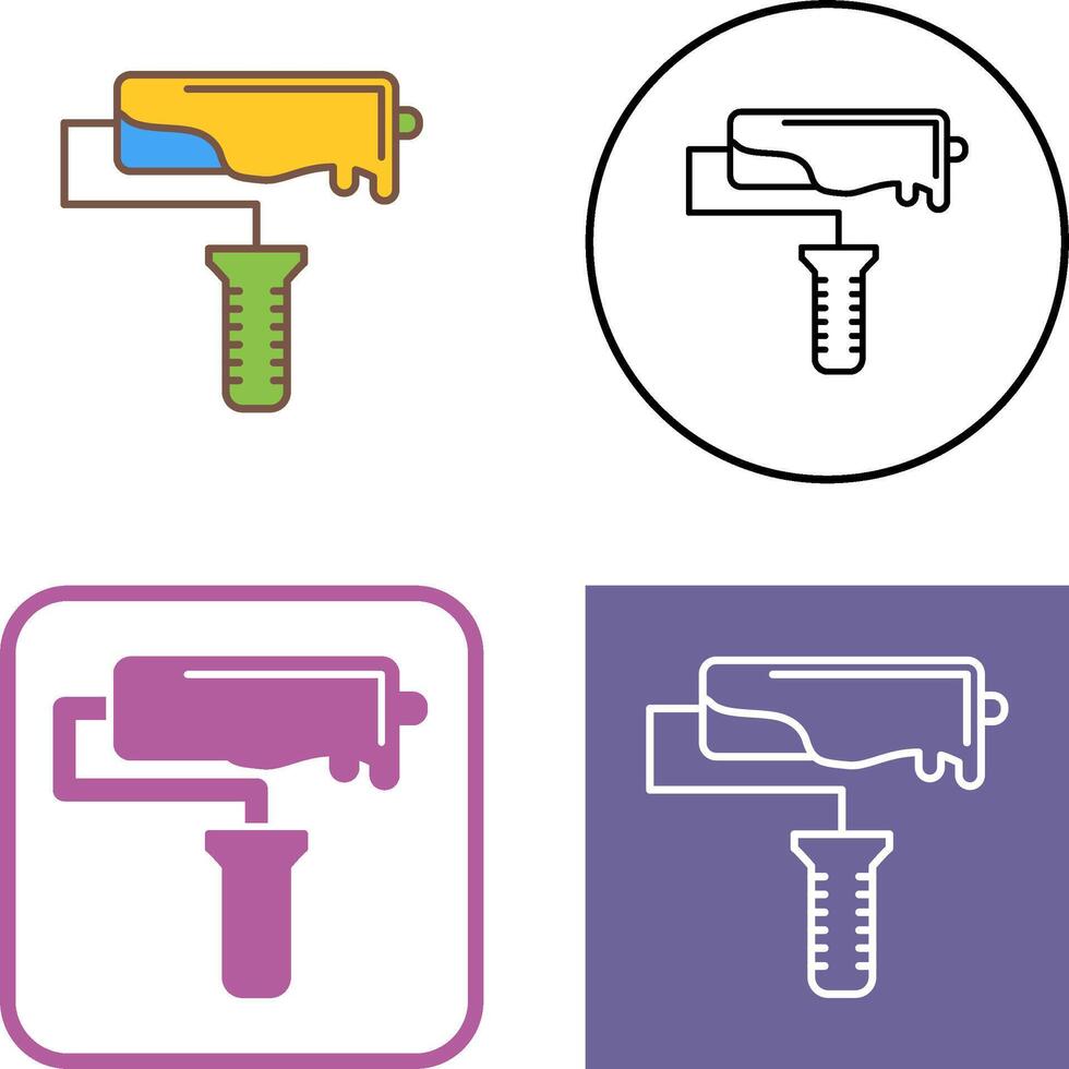 Roller Icon Design vector