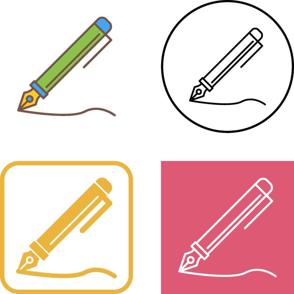 Pen Icon Design vector